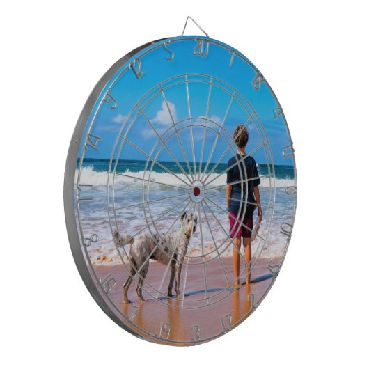 Benutzerdefinierte Foto-Personalisiert-Dart-Platin Dartscheibe (Vorderseite Links)