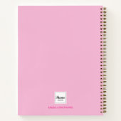 benutzerdefinierte Foto-Pink-Monogramm des Sketchb Notizblock (Rückseite)