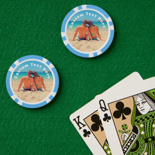 Benutzerdefinierte Foto Poker Chips mit Ihren Foto (Pokertisch (doppelt))
