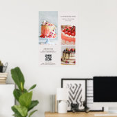 Benutzerdefinierte Foto QR-Code-Menü "Backbäckerei Poster (Heimbüro)