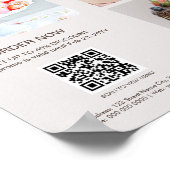 Benutzerdefinierte Foto QR-Code prüfen Menü "Backb Poster (Ecke)