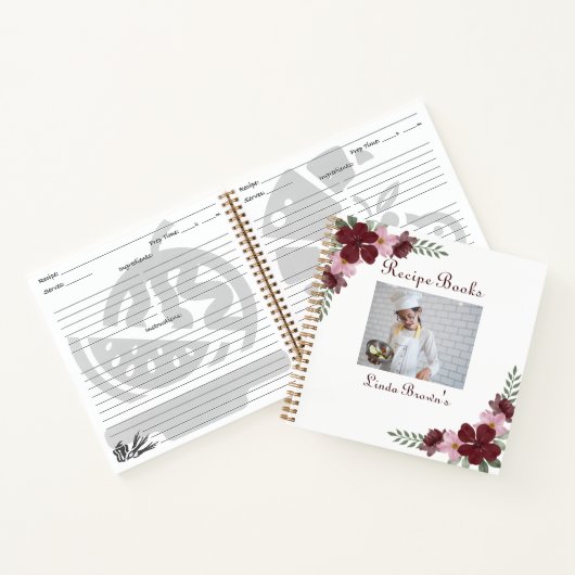 Benutzerdefinierte Foto-Rezeptbücher Notizblock (Innenseite)