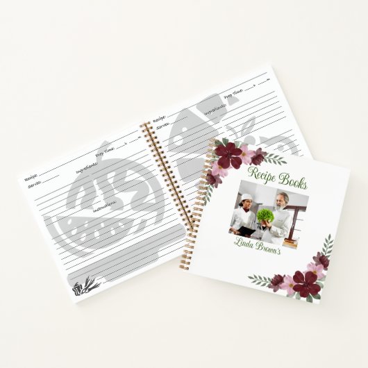 Benutzerdefinierte Foto-Rezeptbücher Notizblock (Innenseite)