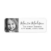 Benutzerdefinierte Foto-Rücksendeadresse (Vorne)