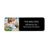 Benutzerdefinierte Foto-Rücksendeadressen-Aufklebe (Vorne)