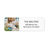 Benutzerdefinierte Foto-Rücksendeadressen-Aufklebe (Vorne)