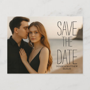 Benutzerdefinierte Foto-Save-the-Date-Postkarte Ankündigungspostkarte