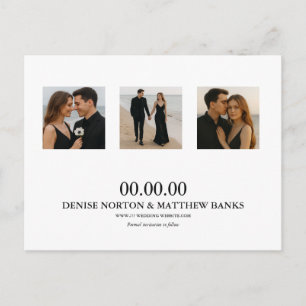 Benutzerdefinierte Foto-Save-the-Date-Postkarte Ankündigungspostkarte