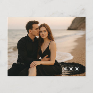 Benutzerdefinierte Foto-Save-the-Date-Postkarte Ankündigungspostkarte