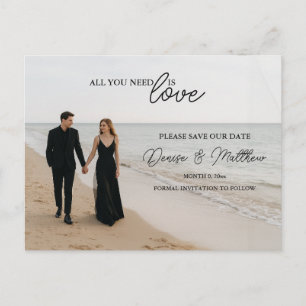 Benutzerdefinierte Foto-Save-the-Date-Postkarte Ankündigungspostkarte