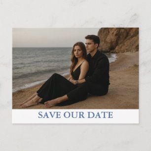 Benutzerdefinierte Foto-Save-the-Date-Postkarte Ankündigungspostkarte