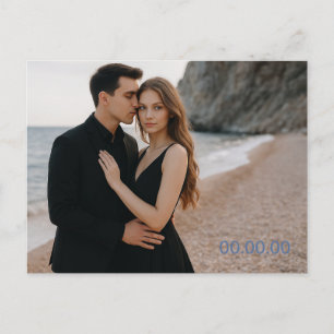 Benutzerdefinierte Foto-Save-the-Date-Postkarte Ankündigungspostkarte