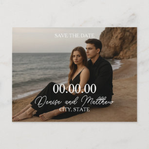 Benutzerdefinierte Foto-Save-the-Date-Postkarte Ankündigungspostkarte