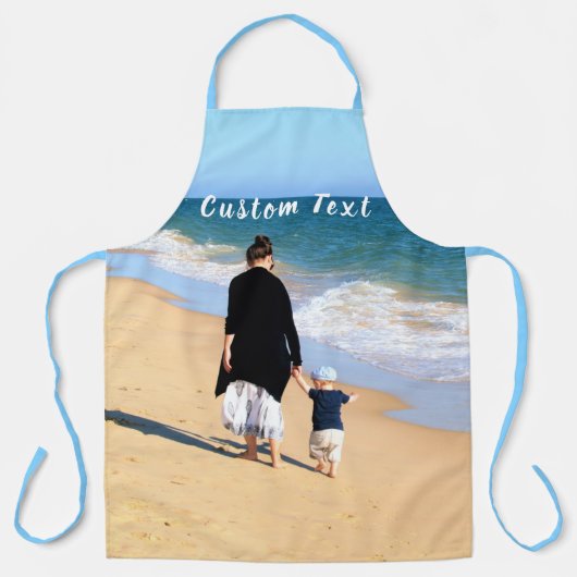 Benutzerdefinierte Foto-Schürze mit Text Schürze (Vorderseite)