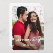 Benutzerdefinierte Foto-Schwangerschaft Ankündigung (Vorne/Hinten)