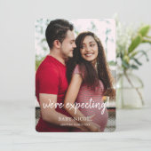 Benutzerdefinierte Foto-Schwangerschaft Ankündigung (Stehend Vorderseite)