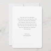 Benutzerdefinierte Foto-Schwangerschaftsankündigun Ankündigung (Rückseite)