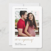 Benutzerdefinierte Foto-Schwangerschaftsankündigun Ankündigung (Vorderseite)