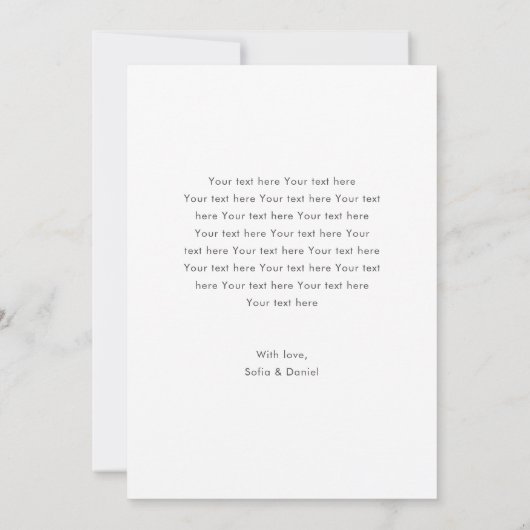 Benutzerdefinierte Foto-Schwangerschaftsankündigun Ankündigung (Rückseite)