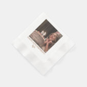Benutzerdefinierte Foto-Servietten mit Text - Pers Serviette (Ecke)