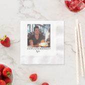 Benutzerdefinierte Foto-Servietten mit Text - Pers Serviette (Beispiel)