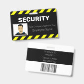 Benutzerdefinierte Foto-Sicherheitskarte Ausweis (Vorder- & Rückseite)