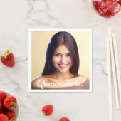 benutzerdefinierte Foto-Skript für das Quinceanera Serviette (Beispiel)