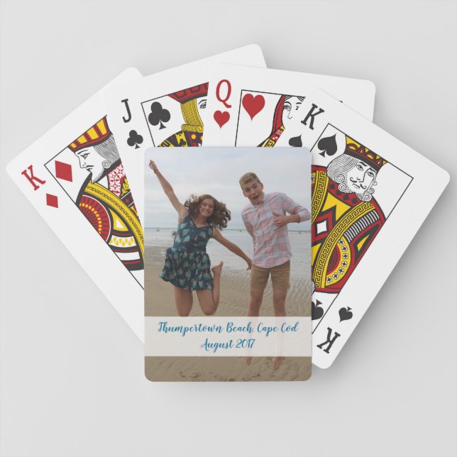 Benutzerdefinierte Foto Spielkarten - Feiern Sie e (Rückseite)