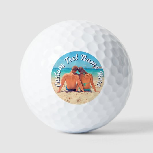 Benutzerdefinierte Foto-Stempel Golfbälle Personal (Vorderseite)