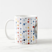 Benutzerdefinierte Foto-Tasse mit farbigem Punktmu Kaffeetasse (Links)