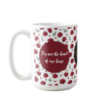 Benutzerdefinierte Foto-Tasse mit roten Blume | Mu