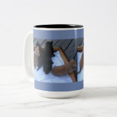 Benutzerdefinierte Foto-Tasse Zweifarbige Tasse (Vorderseite Links)