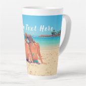 Benutzerdefinierte Foto Text Latte-Tasse Geschenk Milchtasse (Rechte Ecke)