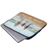 Benutzerdefinierte Foto-Text-Notebook-Rückenlehne Laptopschutzhülle (Vorne Knopf)