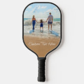 Benutzerdefinierte Foto Text Pickleball Paddel Ihr Schläger (Rückseite)