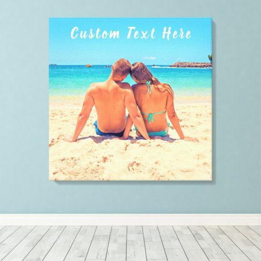 Benutzerdefinierte Foto-Textanzeige Liebe-Fotos dr Leinwanddruck (Insitu (Holzboden))