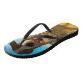 Benutzerdefinierte Foto-Thongs (Flip Flops) Badesandalen (Schrägansicht)