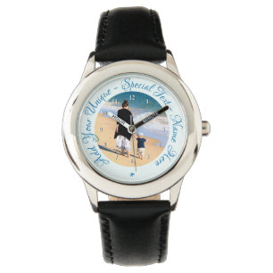 Benutzerdefinierte Foto-Uhr Ihre Fotos und Text-De Armbanduhr
