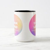Benutzerdefinierte Foto- und Logo-Tasse: Personali Zweifarbige Tasse (Mittel)