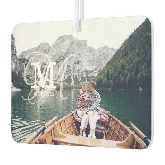 Benutzerdefinierte Foto- und Name-Gastgeschenk Hoc Autolufterfrischer (Links)