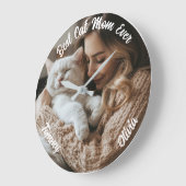 Benutzerdefinierte Foto- und Namensklemme - Gesche Große Wanduhr (Winkel)