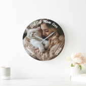 Benutzerdefinierte Foto- und Namensklemme - Gesche Große Wanduhr (Zuhause)
