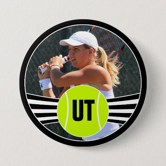 Benutzerdefinierte Foto- und Player-Initialen/Text Button (Vorderseite)