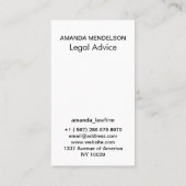 Benutzerdefinierte Foto- und QR-Visitenkarte Visitenkarte (Rückseite)