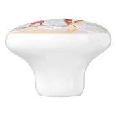 Benutzerdefinierte Foto- und Text-Keramik Knoblauc Keramikknauf (Seitenansicht)