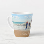 Benutzerdefinierte Foto- und Text-Latte-Tasse für  Milchtasse (Linke Ecke)