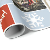 Benutzerdefinierte Foto und Text mit niedlicher Sa Geschenkpapier (Rolleneckpunkt)