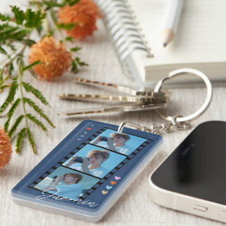 Benutzerdefinierte Foto- und Text-Schlüsselanhänge Schlüsselanhänger