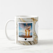 Benutzerdefinierte Foto- und Text-Tasse - Creme- u Kaffeetasse (Links)