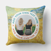 Benutzerdefinierte Foto- und Text-Wohngestaltung - Kissen (Rückseite)